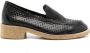 Sarah Chofakian Ronnie geperforeerde loafers Zwart - Thumbnail 1