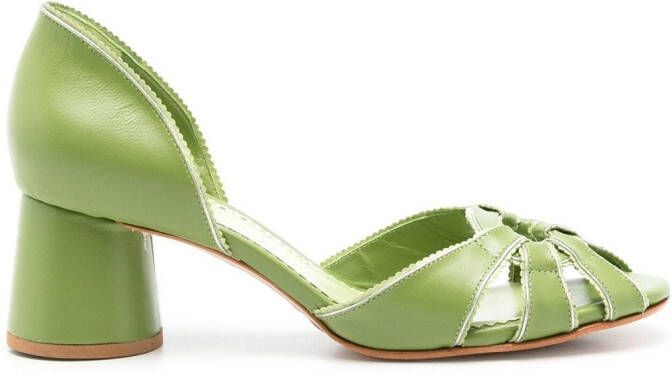 Sarah Chofakian Sandalen met bandjes Groen