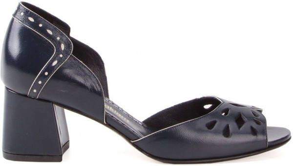 Sarah Chofakian chunky heel sandals Blauw