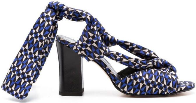 Sarah Chofakian Sandalen met enkelbandje Blauw