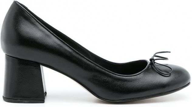 Sarah Chofakian Sandy pumps met klokhak Zwart