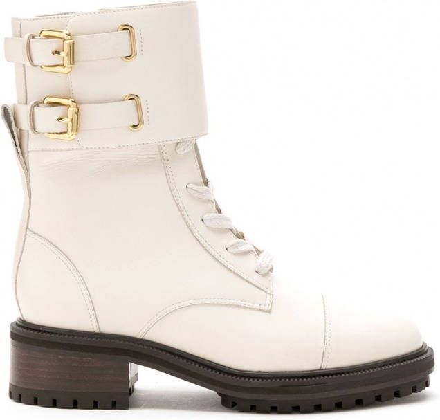 Sarah Chofakian Sarah combat boots Beige