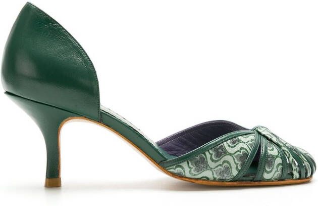 Sarah Chofakian Sarah leren pumps Groen