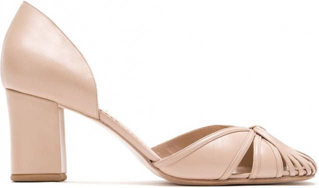 Sarah Chofakian Sarah leren pumps Beige