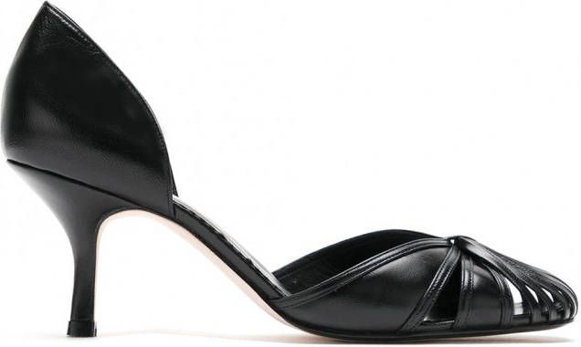 Sarah Chofakian Sarah leren pumps Zwart