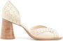 Sarah Chofakian Secret Garden uitgesneden pumps Beige - Thumbnail 1