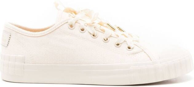 Sarah Chofakian Riva canvas sneakers Beige