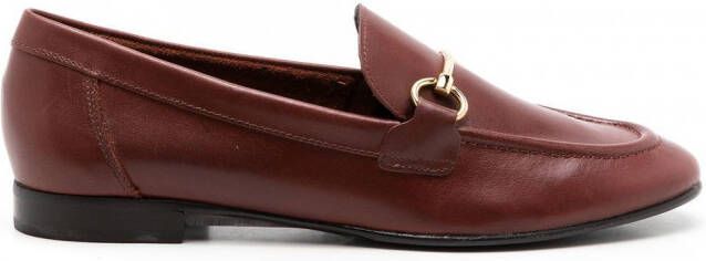 Sarah Chofakian Siena loafers met horsebit Rood