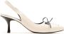 Sarah Chofakian Slingback pumps met strikdetail Wit - Thumbnail 1