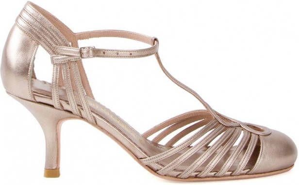 Sarah Chofakian strappy pumps Metallic