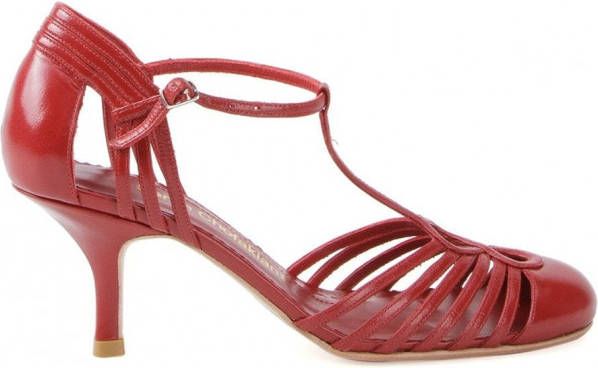 Sarah Chofakian strappy pumps Rood