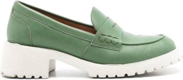 Sarah Chofakian Ully leren loafers Groen