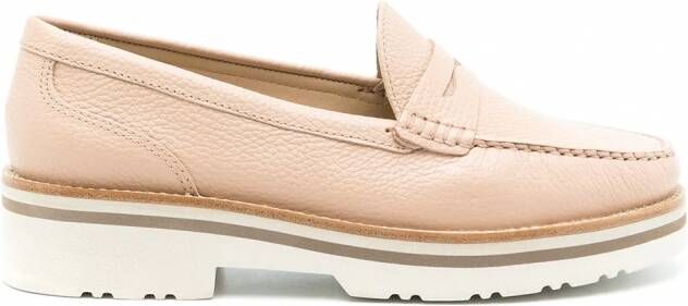 Sarah Chofakian Verona leren loafers Beige