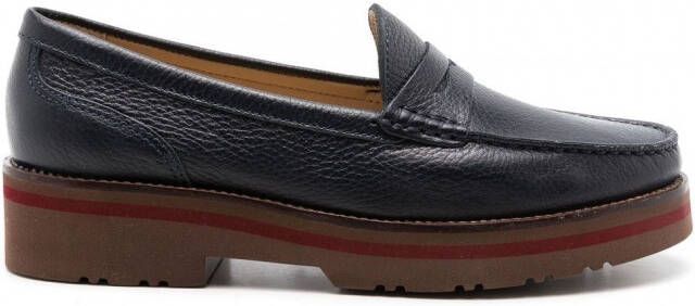 Sarah Chofakian Verona loafers met plateauzool Zwart