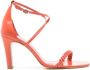 Sarah Chofakian Windsor sandalen met gevlochten bandje Oranje - Thumbnail 1