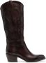 Sartore decorative-stitching 60mm leather cowboy boots Bruin - Thumbnail 1