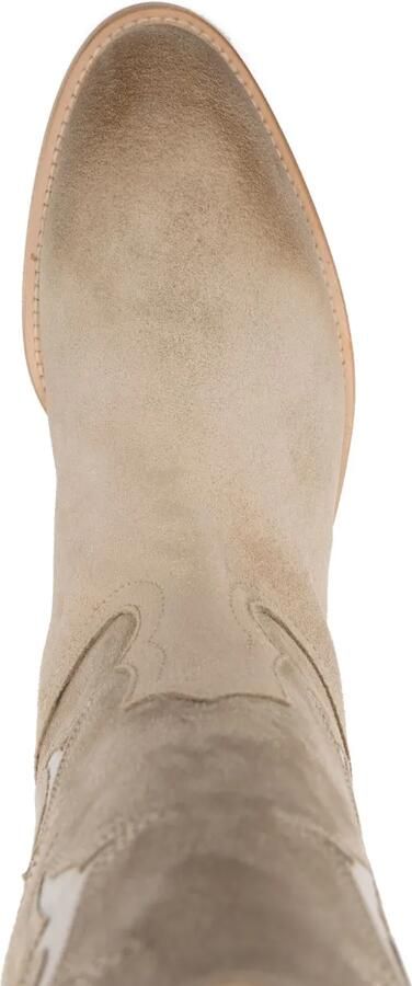 Sartore 30 mm suède enkellaarzen Beige - Foto 4