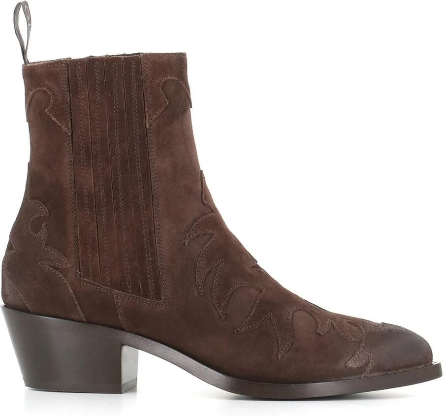 Sartore 45 mm suède cowboylaarzen Bruin