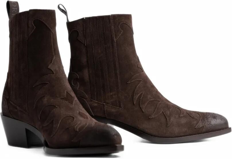Sartore flame-detail western boots Bruin - Foto 2