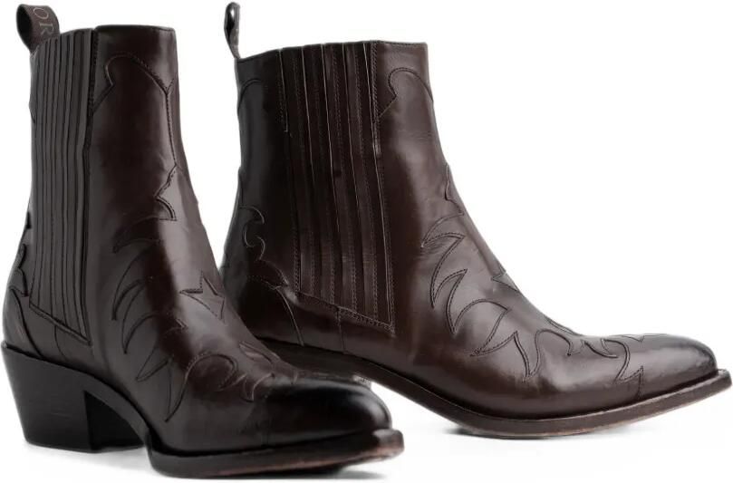 Sartore flame-detail western boots Bruin