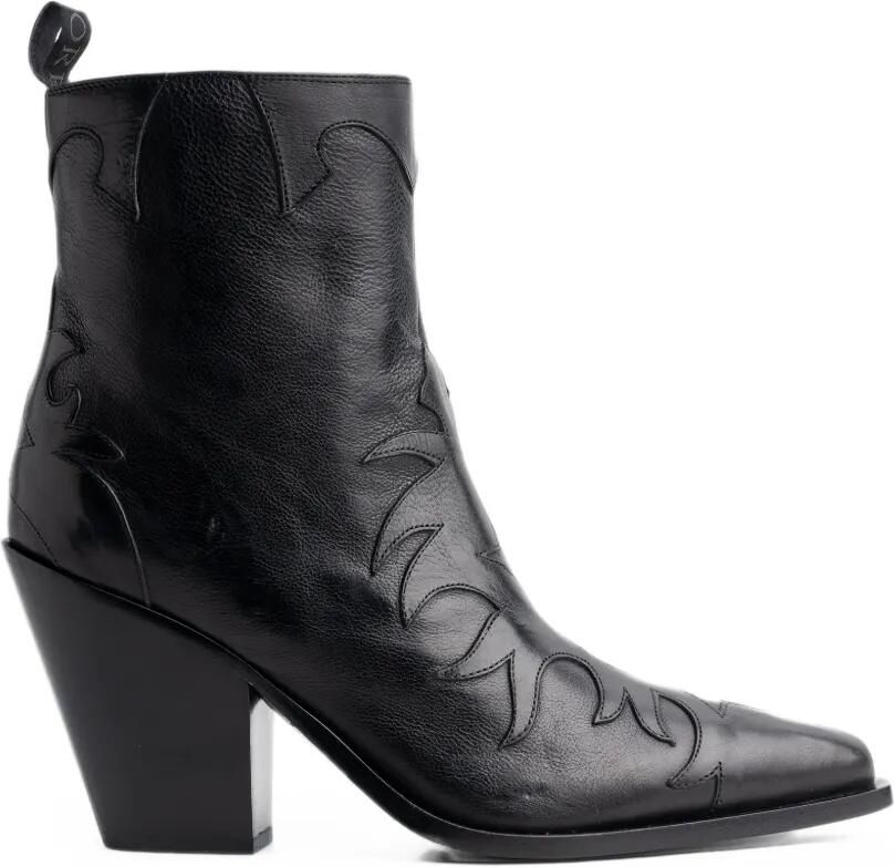 Sartore flame-detail western boots Zwart