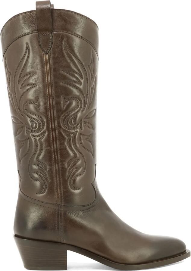 Sartore Leren cowboylaarzen Bruin