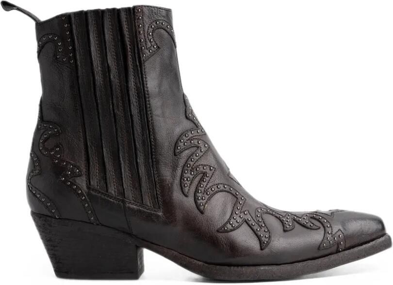 Sartore studded flame-appliqué boots Bruin