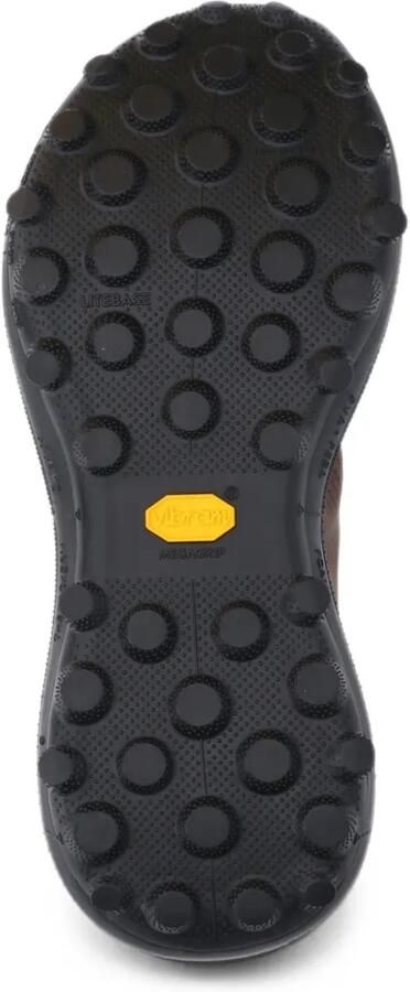 Satisfy The Rocker sneakers met raster-patroon en logo-print Bruin