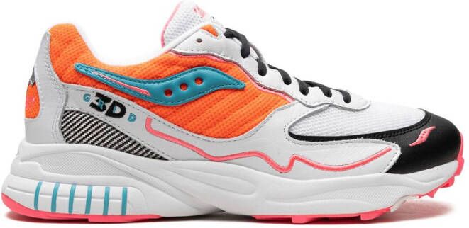 Saucony "3D Grid Hurricane Orange sneakers" Oranje