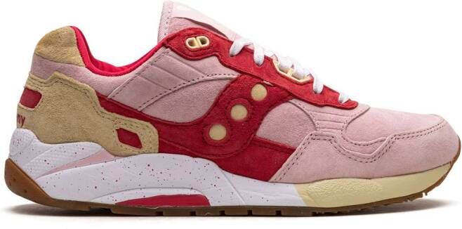 Saucony G9 shadow 5000 suède sneakers Roze