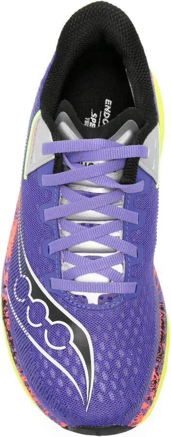Saucony Endorphin sneakers met mesh vlakken en logo-print Paars