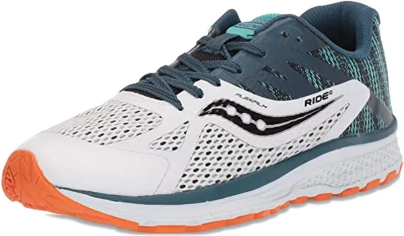 Saucony Kids Ride 10 mesh sneakers Wit