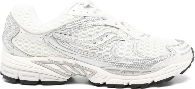 Saucony Metallic sneakers met mesh vlakken Wit