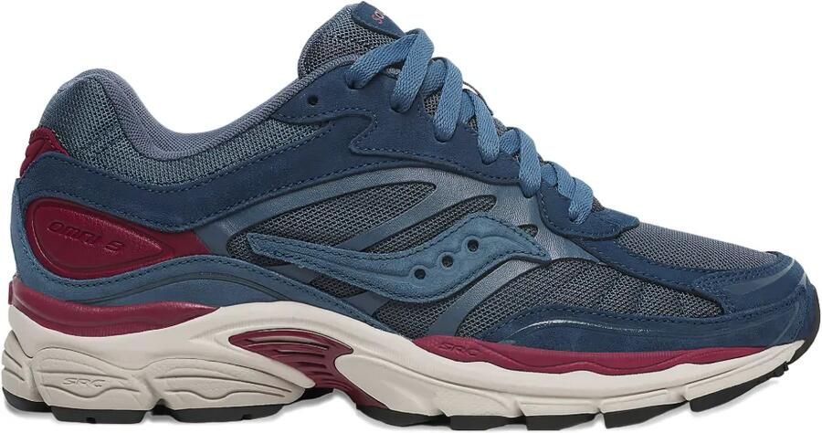 Saucony ProGrid Omni 9 Premium "Navy Burgundy" sneakers Blauw