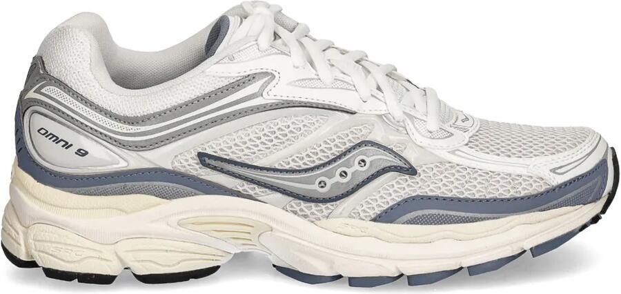 Saucony ProGrid Omni 9 sneakers met mesh Wit