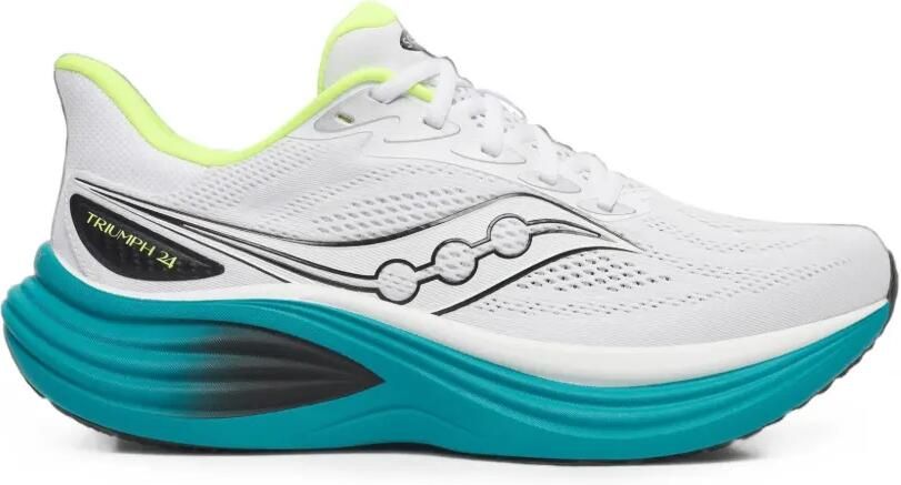 Saucony Triumph 24 sneakers met mesh vlak Wit