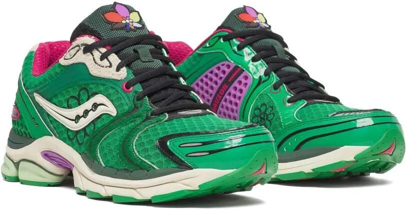Saucony x Jae Tips Progrid Triumph 4 sneakers Groen - Foto 2