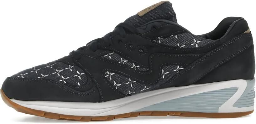 Saucony x Up There Grid 8000 Sashiko sneakers Blauw - Foto 3