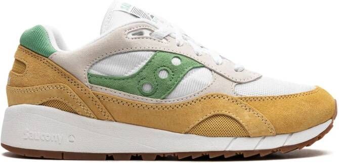 Saucony "Shadow 6000 White Yellow Green sneakers" Wit
