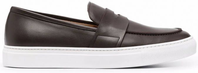 Scarosso Alberto leren loafers Bruin