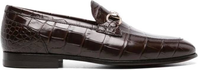 Scarosso Alessandra leren loafers Bruin