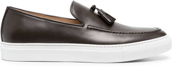 Scarosso Amadeo leren sneakers Bruin