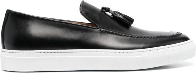 Scarosso Amadeo leren sneakers Zwart