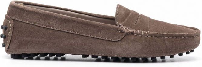 Scarosso Ashley suède loafers Beige