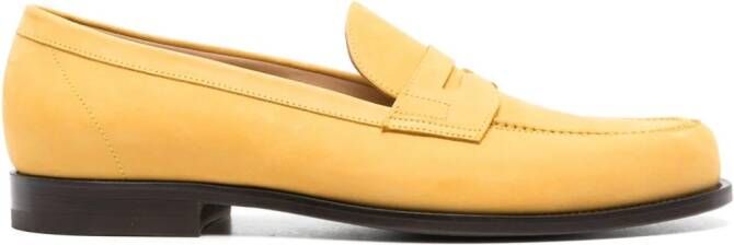 Scarosso Austin leren loafers Geel