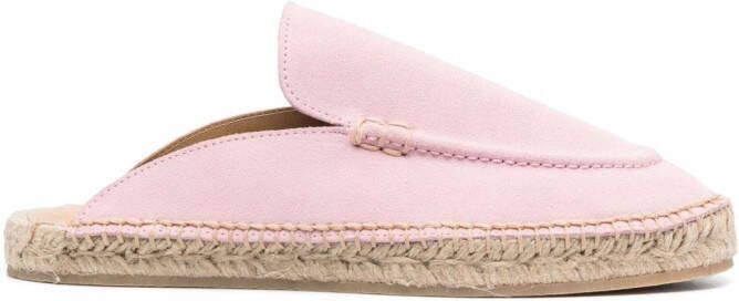 Scarosso Suède espadrilles Roze