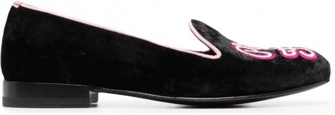 Scarosso Brian Atwood Lady Nolita slippers Zwart