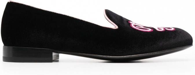 Scarosso Brian Atwood Nolita slippers Zwart