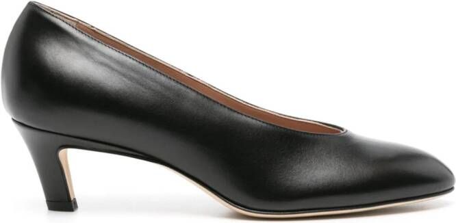 Scarosso Deva 50mm leather pumps Zwart