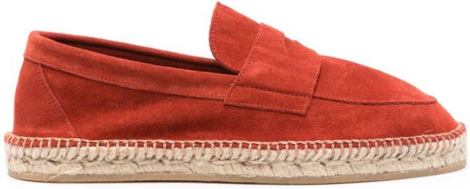 Scarosso Diego suède espadrilles Rood